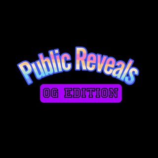 Telegram group profile photo for Public Reveals "OG Edition"