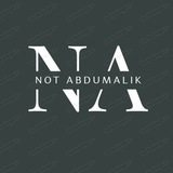 Telegram profile photo for Not • Abdumalik