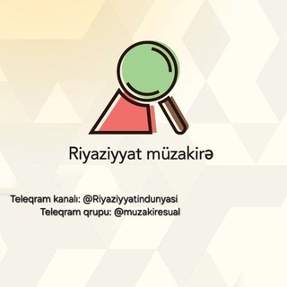 Telegram profile photo for Riyaziyyat müzakirə