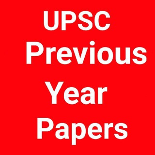 Telegram profile photo for UPSC Previous Year Papers