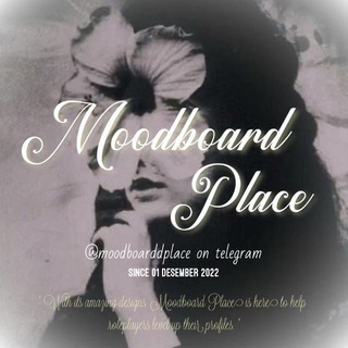 Telegram profile photo for Moodboard Place ˖𐦍