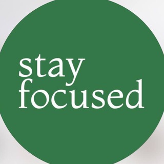 Telegram profile photo for stay focused | школа английского онлайн