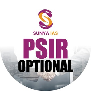 Telegram profile photo for Sunya IAS - PSIR Optional