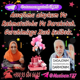 Telegram profile photo for Ota-onamga tabrik loyihasi