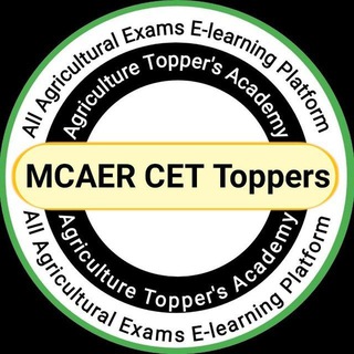 Telegram profile photo for MCAER PG CET ( Agri Toppers Academy )