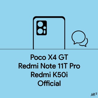 Telegram group profile photo for Redmi K50i/Poco X4 GT/Note 11T Pro | OFFICIAL