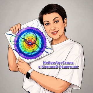 Telegram profile photo for НейроГрафика с Ксенией Решетняк | Красноярск | НейроАртСтиль