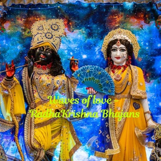 Telegram profile photo for Radha-Krishna Bhajans - Waves of love