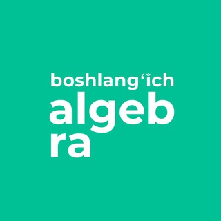 Telegram profile photo for Boshlangʻich algebra | Khan Academy Oʻzbek