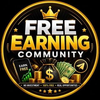 Telegram profile photo for "𝗙𝗥𝗘𝗘 𝗘𝗔𝗥𝗡𝗜𝗡𝗚 𝗖𝗢𝗠𝗠𝗨𝗡𝗜𝗧𝗬"