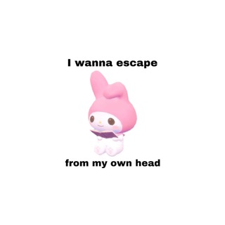 Telegram profile photo for wanna escape from my own head