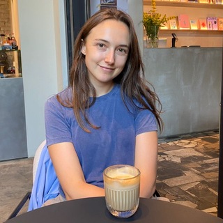 Telegram profile photo for english and coffee ☕️