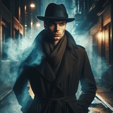 Telegram profile photo for Smokey graphic design