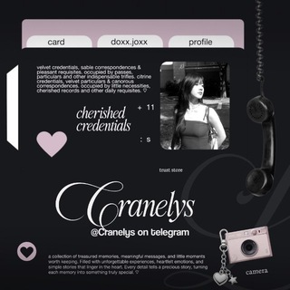 Telegram profile photo for CRANÊLYS ✽ APK PREM, ROBUX, TELENEEDS, JASPIN & CV/T.U TON ♡