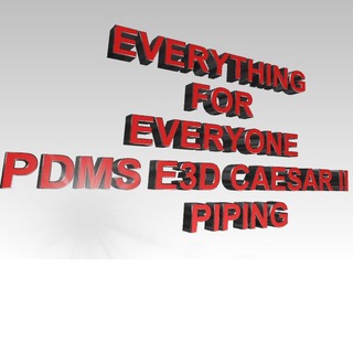 Telegram profile photo for PDMS E3D Caesar II PIPING