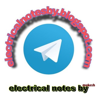 Telegram profile photo for electrical notes by
