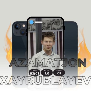 Telegram profile photo for English With Azamatjon📚
