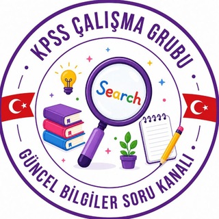 Telegram profile photo for KPSS Çalışma Grubu Güncel Bilgiler Soru Kanalı 📚
