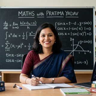 Telegram profile photo for Maths with PRATIMA YADAV ✨♾
