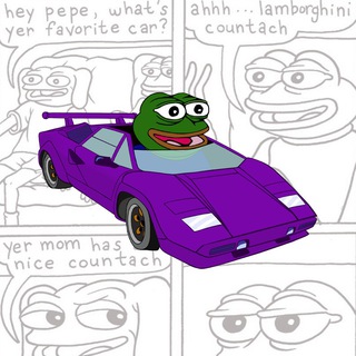 Telegram profile photo for Pepe’s Lamborghini Countach | $PAMBO