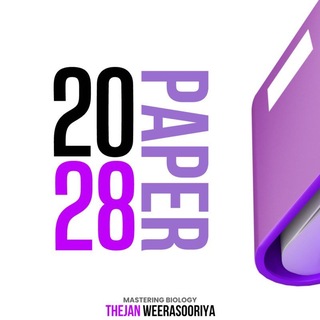 Telegram profile photo for 2028 Paper | Mastering Biology | Thejan Weerasooriya