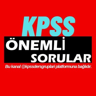 Telegram profile photo for KPSS SORU ANKET GRUBU