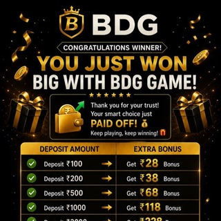 Telegram profile photo for BDG PREDICTION CHANNEL🏅