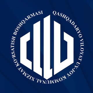 Telegram profile photo for Qashqadaryo viloyat uy-joy kommunal xizmat ko‘rsatish boshqarmasi