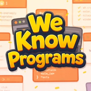 Telegram profile photo for We Know Programs