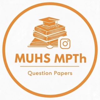 Telegram profile photo for MUHS BPTH QUESTION PAPERS🩺⚕️