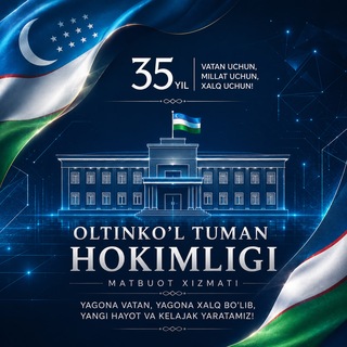 Telegram profile photo for OLTINKO’L TUMAN HOKIMLIGI | matbuot xizmati