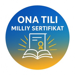 Telegram profile photo for Ona tili Milliy sertifikat A+ Sari