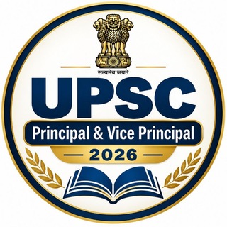 Telegram profile photo for UPSC Principal & Vice Principal 2026