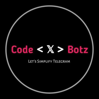 Telegram profile photo for Code 𝕏 Botz Support