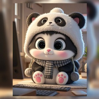 Telegram profile photo for cute land 🐼