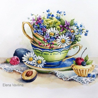 Telegram profile photo for Elena Vavilina watercolor artist