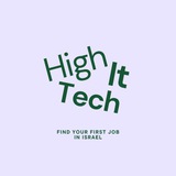 Telegram profile photo for high-tech jobs for olim