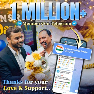 Telegram profile photo for Maths by Aditya ranjan™ 🇮🇳
