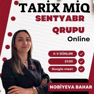 Telegram profile photo for Tarix-Nəbiyeva Bahar