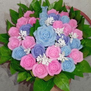 Telegram profile photo for Букеты из мыла ручной работы 🌹🌹 Арома свечи 🌸 Букеты из атласной ленты 💖