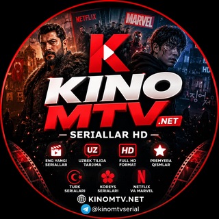 Telegram profile photo for KinoMTV.NET | Seriallar HD 🎬