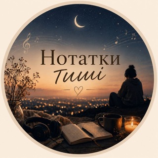 Telegram profile photo for Нотатки Тиші ✨🎧