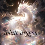 Telegram profile photo for white dragons
