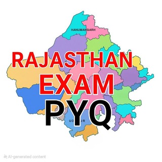 Telegram profile photo for Rajasthan Exam PYQ™