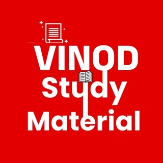 Telegram profile photo for Vinod Study Material