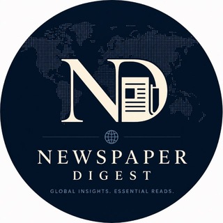 Telegram profile photo for 📰 Newspaper Digest