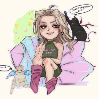 Telegram profile photo for меня захватили визуальные новеллы и я забыла про сон