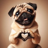 Telegram profile photo for 🐶 ⋆. 𐙚˚࿔ Pug rᴩ ⋆