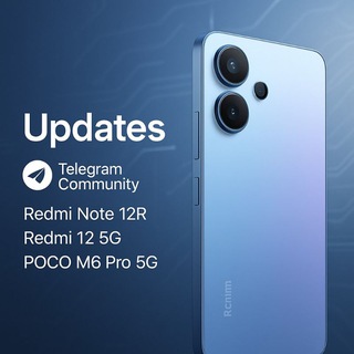 Telegram profile photo for Redmi 12 5G | Poco M6 Pro | Redmi Note 12R | Updates