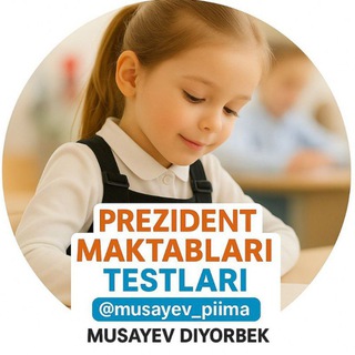 Telegram group profile photo for Prezident Maktablariga online tayyarlov - Izohlar